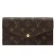 【Louis Vuitton 路易威登】M60531 經典Monogram帆布Sarah金釦長夾