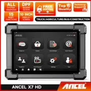 ANCEL X7HD Heavy Duty Truck OBD2 Scanner Diagnostic Tool ABS ECU Reset DPF Regen