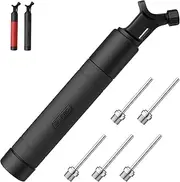 Motorenbau Ball Pump, Portable Air Pump with 5 Needles, Nozzle, Ball Pump Inflator Kit with Push & Pull Inflating System, Hand Pump for All Sport Balls, Volleyball, Basketball, Football & Soccer Ball