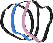 [GANAZONO] 3pcs Thin Elastic Sport Headbands for Men Women Nonslip Sweat Absorbing Workout Headbands Fit for Gym Yoga Running Stylish Versatile Fitness Accessory