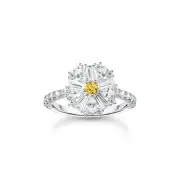 Genuine THOMAS SABO Lovely Daisy Cocktail Ring in Silver