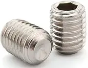 50Pcs M2.5 x 3mm Stainless Steel Hex Socket Set Grub Screws Headless Cup Point