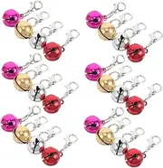 ifundom 36Pcs Colorful Pet Collar Bells DIY Iron Bells for Cats Dogs Versatile Pet Decoration Accessories Unique Keychains Collars Colorful Pendant for Pet Collars