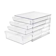 4 Drawer Set - Clear