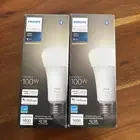 Philips Hue E26 100w 1600 lumen Smart LED Light Bulb - White 2-Pack