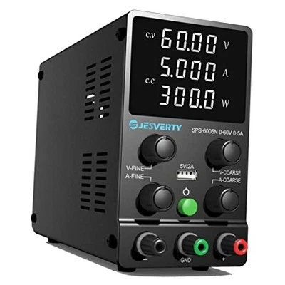 DC Power Supply Variable Adjustable Switching Regulated DC Bench 60V 5A Classic