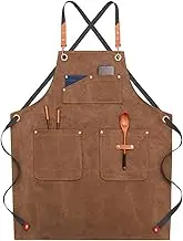 Denim Canvas Apron Work Apron for Men barber Grill Restaurant Bar Shop Studios Uniform