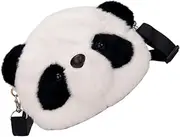 [LIFKOME] Panda Plush Bag Fashion Pouch Light Easy to Carry Perfect for School Work Travel Shopping