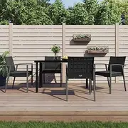 Garden Dining Set, Patio Furniture for Outside, Rattan Table and Chairs, Wicker Piece for Small Apartment, Outdoor Seating and Conversation, Clearance