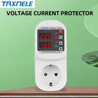 在飛比找蝦皮購物優惠-Ac 220V 110V 自動電壓電流保護器插座可調節 16