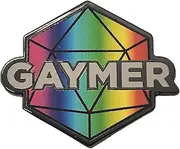 [Hokum and Snark] Gaymer Pride D20 Pin in Rainbow LGBT+ Flag Colors | Queer Gamer Hard Enamel Pin, enamel, not known