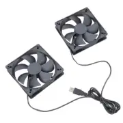 Quiet 12025 12x12cm Double USB Cooling Fan 5V for Computers and Gaming Consoles
