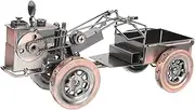 CIYODO Iron Tractor Decor Retro Style Iron Tractor Model for Home Garden and Porch Decoration Craftsmanship Adornment for Living and Balcony