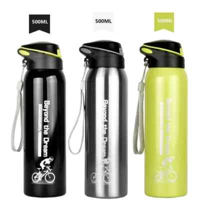 Bicycle Water Bottle Vacuum Stainless Steel Cycling Water Cup Thermo Drink Mug
