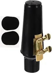 ibasenice 1 Set Saxophone Mouthpiece Alto Cap Sax Cap Sax Accessories Saxophone Kit Alto Mouthpiece Saxophone Parts Kit Alto Sax Mouthpiece Saxophone Head Baritone Sax Alto Saxophone Metal