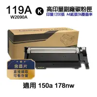 在飛比找momo購物網優惠-【Ninestar】HP W2090A 119A 黑色 高印