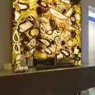 Agate Stone Wall Panel, Countertop, Handmade Furniture Semiprecious Stone slabs