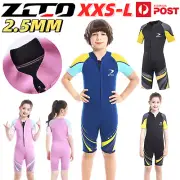 ZCCO Kids Wetsuit 2.5mm Neoprene Full Body Short Sleeve Diving Suit Swim Surfing