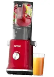 Whole Fruits Cold Press Juicer Machines, 4.3-inch (110mm) Powerful Large Red