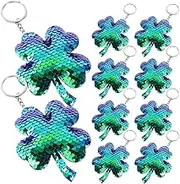Garneck 10pcs Lucky Keychains Hanging Sequins Key Chains Festival Key Rings Delicate Sequins Keyrings Trendy Keychain Pendants for Backpack Bags Purse