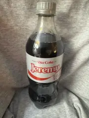 Share A Coke with Jeremy 2025 Personalized Gift Coca Cola Bottle 20oz Diet Coke