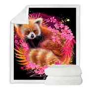 Red Panda Spirit Throw Blanket