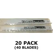 MAKITA RECIPROCATING SAW BLADES - 20 PACKS OF 2 - METAL & WOOD CUT 150mm BJR181
