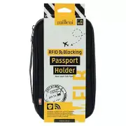 Milleni RFID Blocking Passport Holder Travel Case Cover Wallet in Black