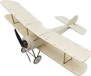 Mini RC Plane Kit Sopwith Pup Biplane Model Aircraft, 14.8'' Wingspan Balsa Wood Airplane Kits to Build, DIY Radio Controlled Airplane Electric RC Aeroplane for Adults Indoor Fly (KIT+Motor+ESC+Servo)