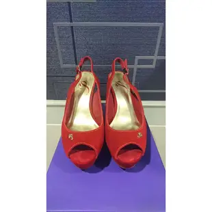 miss sofi 麂皮楔形涼鞋