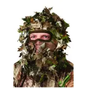 Hunter Real tree Green Leafy Head Net Face Mask Camo Hunting Ambush Shooting