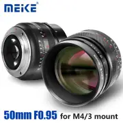 MEIKE 50mm F0.95 APS-C Manual Focus Lens for M4/3 mount Panasonic Olympus Camera