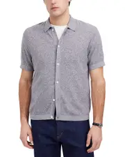 Madewell Marled Cotton Short Sleeve Shirt