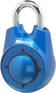 Master Lock 1500iD Set Your Own Directional Combination Padlock, Blue