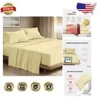 4-Piece 100% Egyptian Cotton Sheets, 1200 Thread Count for California King Size