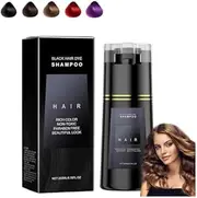 Hair Dye Shampoo, Natural Instant Dye Shampoo, Novahair Color Restoring Shampoo, Hair Color Shampoo for Gray Hair Coverage and Beard, Quick, Easy, Long Lasting, Safe (Black)