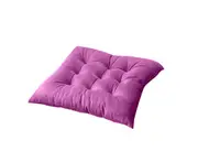 Square Flannel Chair Cushion Pressure Reduce Strong Flexibility Chair Cushion Pad for Relax-Purple
