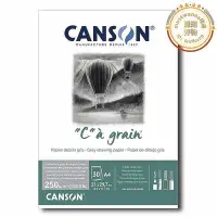 在飛比找Yahoo!奇摩拍賣優惠-CANSON康頌c-a-grain繪畫本 土黃赭黃色 灰色紙