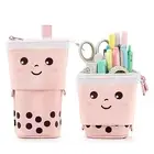 Cute Standing Pencil Case for Kids, Pop Up Pencil Box Makeup Pouch, Christmas...