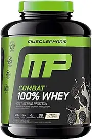 MusclePharm Combat 100% Whey Protein Powder, Cookies 'N' Cream, 5 Pound