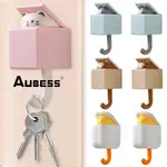 CUTE CAT WALL HOOKS SELF ADHESIVE BEDROOM DOOR HANGERS KEYS