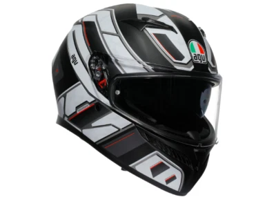 *FREE SHIPPING* AGV K3 RIVIA HELMET MATTE BLACK/WHITE - PICK YOUR SIZE