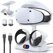 Controller Charging Dock For PS5 VR2 PSVR 2 Station VR Headset Storage Stand LED
