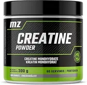 Creatine Powder 300g - Creatine Monohydrate 4150 mg with Magesium per Serving - 60 servings per Pack - Unflavored - by MZ