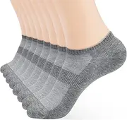 [inhees] Womens Ankle Socks 6-Pairs Athletic Running Low Cut Breathable Socks