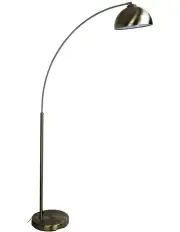 [Oriel Lighting] Dome Arc Retro Floor Lamp Antique Brass