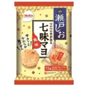 Seto-shio Rice cracker Mayonnaise with Shichimi red pepper taste 72g Kuriyama