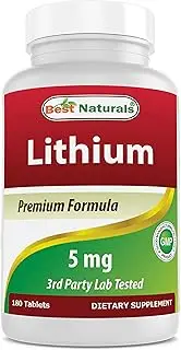 Best Naturals Lithium Orotate 5 mg 180 Tablets