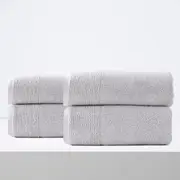 Renee Taylor Aireys 650 GSM Zero Twist 4 Pack Bath Sheet Vapour