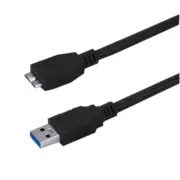 10ft Micro USB 3.0 Cable Black Type A Male to Micro-B Male 10 foot 10U3-03110BK